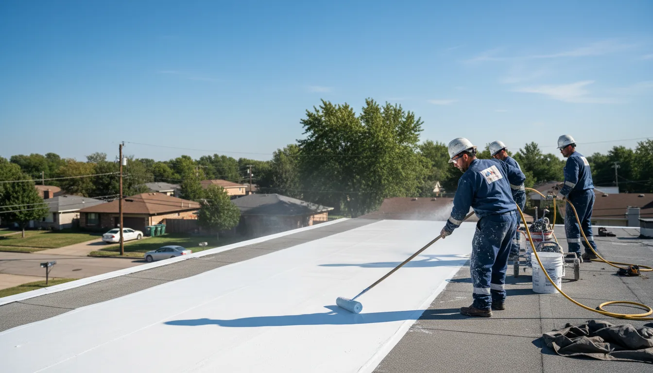 Commercial roof coating in Skandia, MI near me